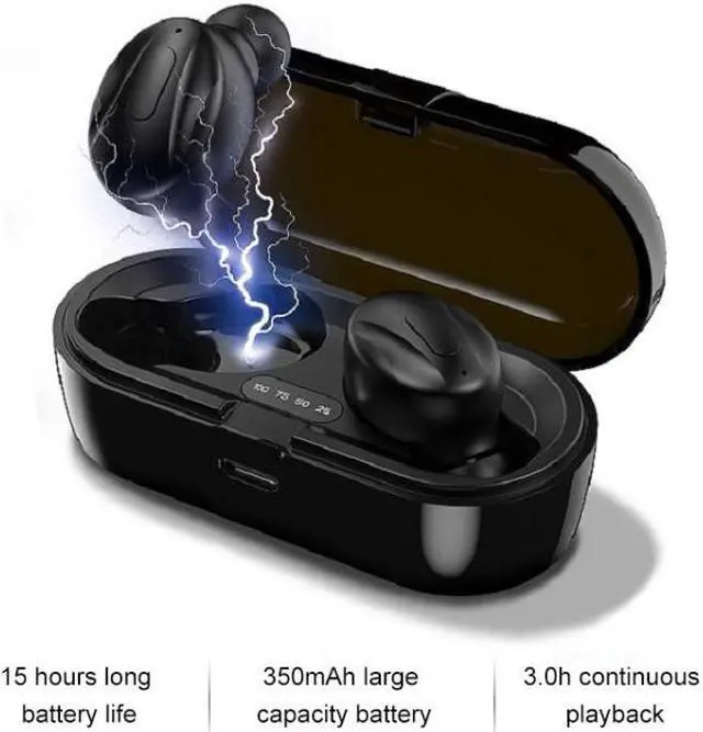 Alt view image 3 of 7 - XG13 Bluetooth 5.0 TWS Mini Stereo Wireless Bluetooth Earphone (White)