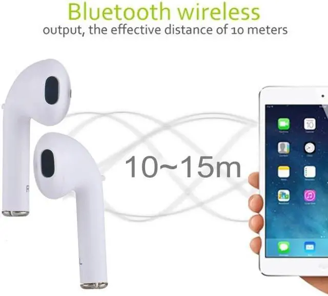 Alt view image 4 of 7 - Universal Dual Wireless Bluetooth 5.0 TWS Earbuds Stereo Headset In-Ear Earphone with Charging Box, For iPad, iPhone, Galaxy, Huawei, Xiaomi, LG, HTC and Other Bluetooth Enabled Devices(Whit
