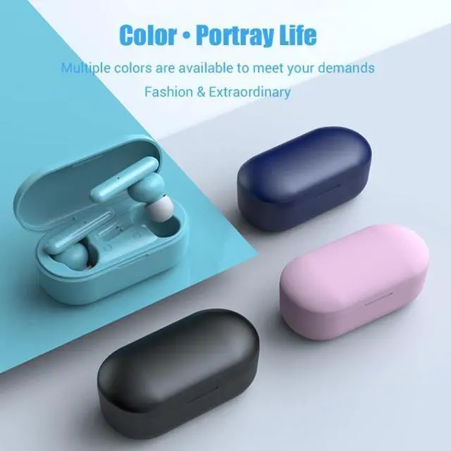 Alt view image 3 of 7 - T10 Mini Touch Control Hifi TWS Wireless Bluetooth Earphones With Mic & Charger Box(Black) (Black)