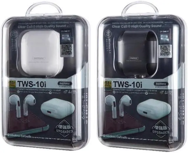 Alt view image 3 of 4 - REMAX TWS-10i Enhanced Version Bluetooth 5.0 True Wireless Stereo Music Call Bluetooth Earphone (Black)