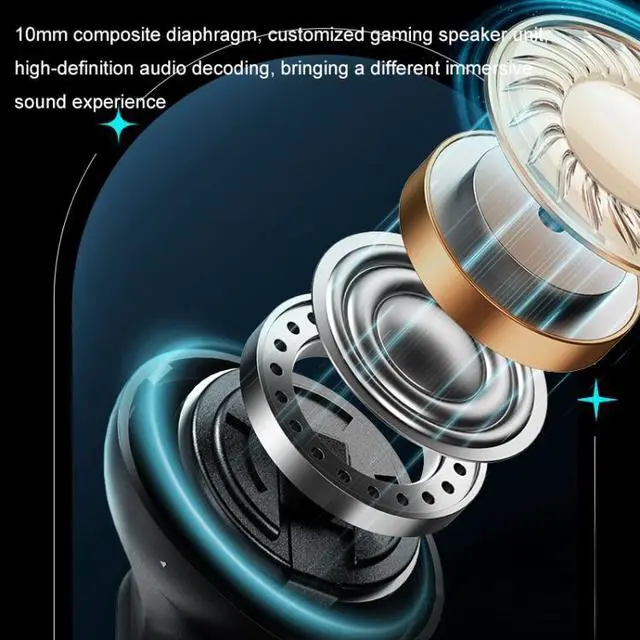 Alt view image 5 of 7 - USAMS XJ13 XJ ENC Dual Microphone Noise Cancelling TWS Wireless Bluetooth Earphone, Size:USAMS XJ13