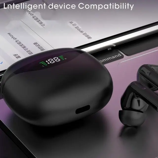 Alt view image 4 of 7 - HAMTOD CS121 Stereo TWS Wireless Bluetooth Earphone (Black)
