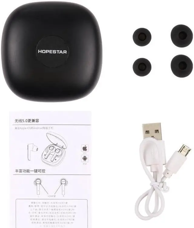 Alt view image 4 of 7 - HOPESTAR S12 Bluetooth 5.0 True Wireless Bluetooth Earphone (White)