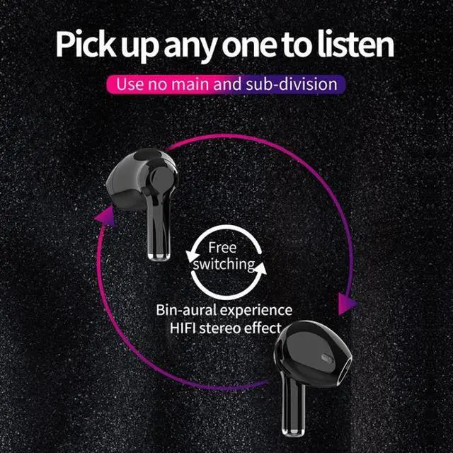 Alt view image 7 of 7 - ZEALOT T3 Bluetooth 5.0 TWS Wireless Bluetooth Earphone with Charging Box, Support Touch & Call & Power Display (White)