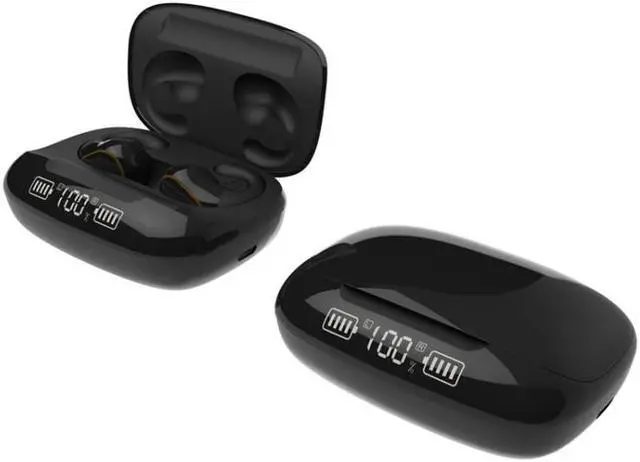 Alt view image 2 of 7 - T20 TWS Bluetooth 5.0 Touch Wireless Bluetooth Earphone with Three LED Battery Display & Charging Box, Support Call & Voice Assistant(Black) (Gun Gray)