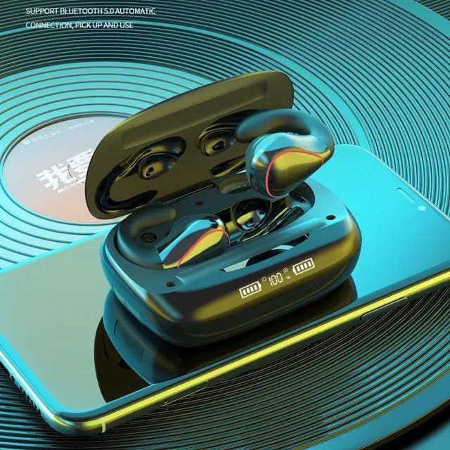 Alt view image 3 of 7 - T20 TWS Bluetooth 5.0 Touch Wireless Bluetooth Earphone with Three LED Battery Display & Charging Box, Support Call & Voice Assistant(Black) (Gun Gray)