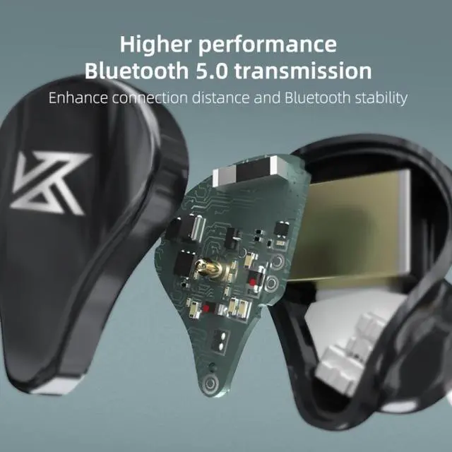 Alt view image 6 of 7 - KZ SA08 Wireless Four-unit 5BA Balance Armature Bluetooth In-ear TWS Earphone, Size:SA08 (Black)