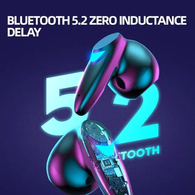 Alt view image 3 of 7 - G10 TWS 5.2 Binaural True Stereo Touch Game Bluetooth Earphone (Black)