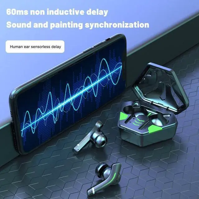 Alt view image 4 of 7 - MD168 TWS Wireless Gaming Bluetooth Earphone (Black)