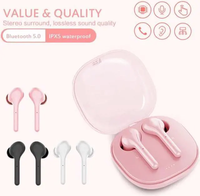 Alt view image 6 of 7 - K88 Bluetooth 5.0 TWS Touch Binaural Wireless Stereo Sports Bluetooth Earphone with Charging Box (Black)