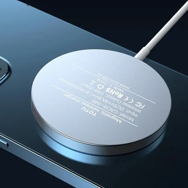 Alt view image 2 of 7 - TOTUDESIGN CACW-048 Glory Series 15W Max Magnetic Wireless Charger(White) (White)