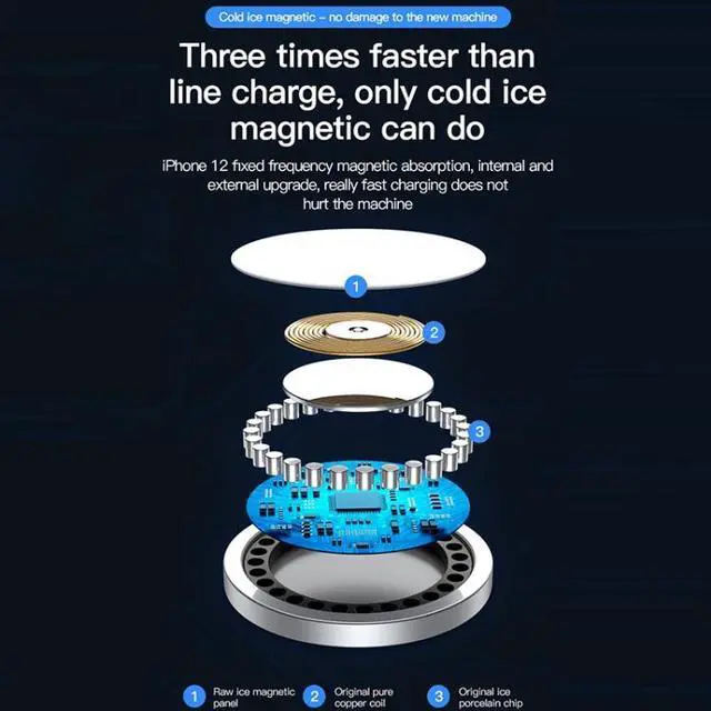 Alt view image 5 of 7 - TOTUDESIGN CACW-048 Glory Series 15W Max Magnetic Wireless Charger(White) (White)
