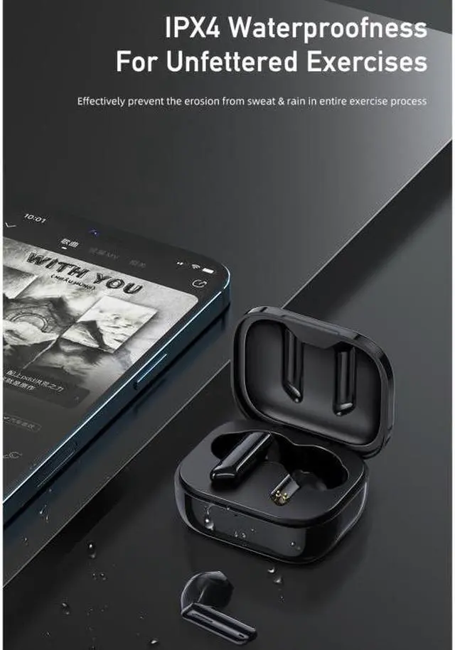 Alt view image 4 of 7 - awei T36 Bluetooth 5.0 True Wireless Stereo Bluetooth Earphone (Black)