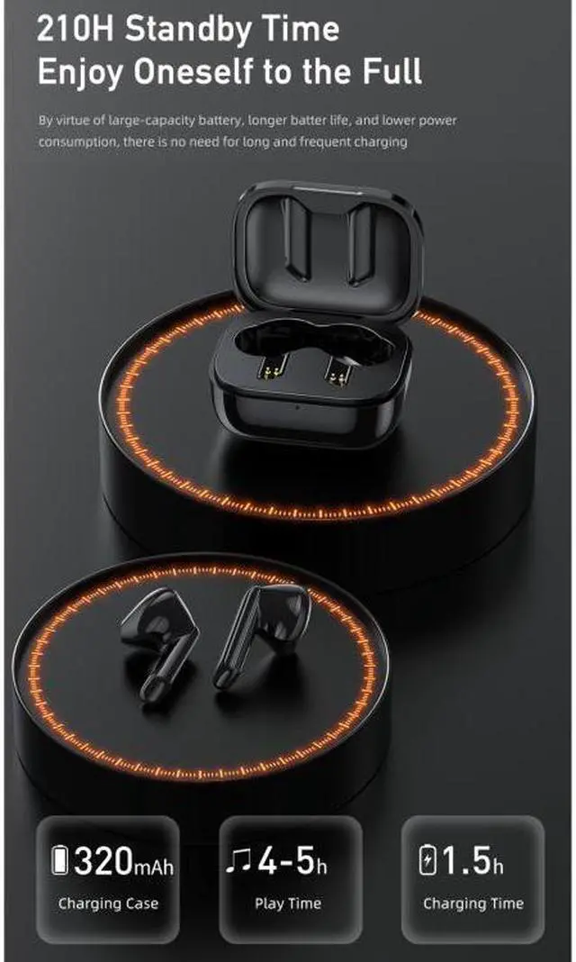 Alt view image 5 of 7 - awei T36 Bluetooth 5.0 True Wireless Stereo Bluetooth Earphone (Black)