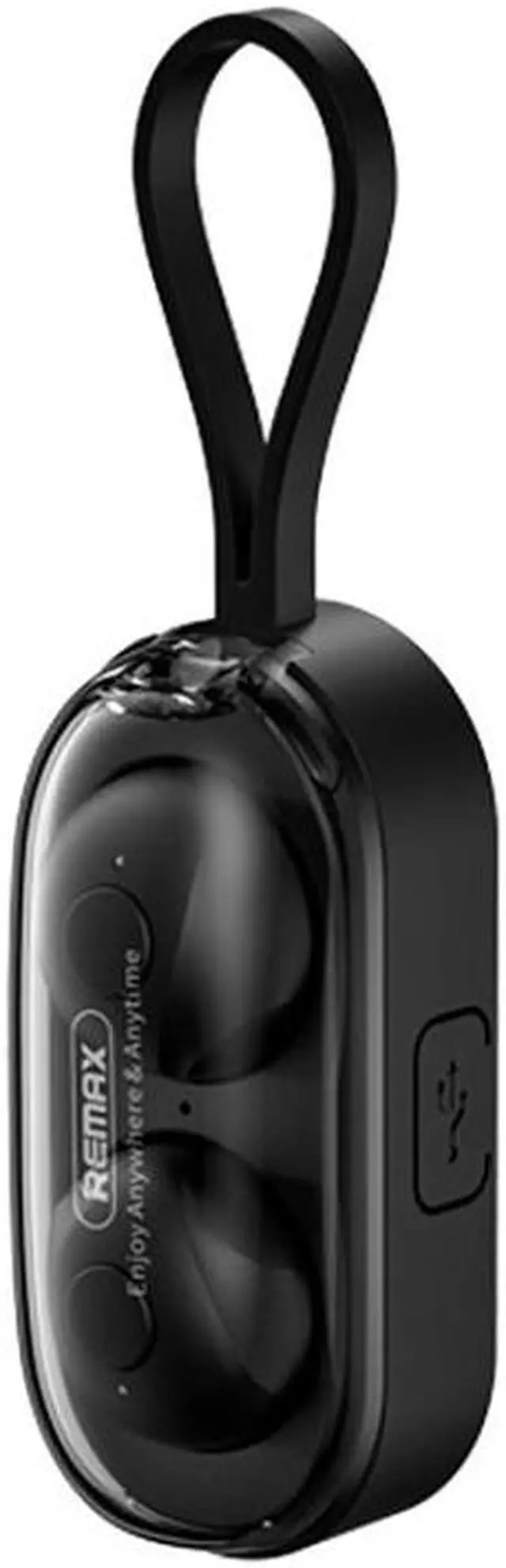 Alt view image 2 of 6 - Remax TWS-15 Bluetooth 5.0 Portable Wristband Style True Wireless Stereo Earphone(Black) (Green)