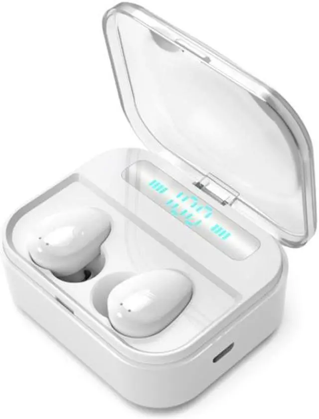Main image of X7 TWS V5.0 Binaural Wireless Stereo Bluetooth Headset with Charging Case and Digital Display (White)