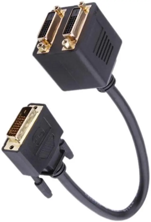 Alt view image 3 of 5 - 24+1 DVI Male to 2 DVI Female Cable Adapter, Length: 30cm