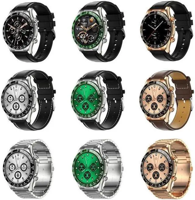 Alt view image 2 of 7 - LOANIY E18 Pro Smart Bluetooth Calling Watch with NFC Function, Color: Gold Steel Gold Steel