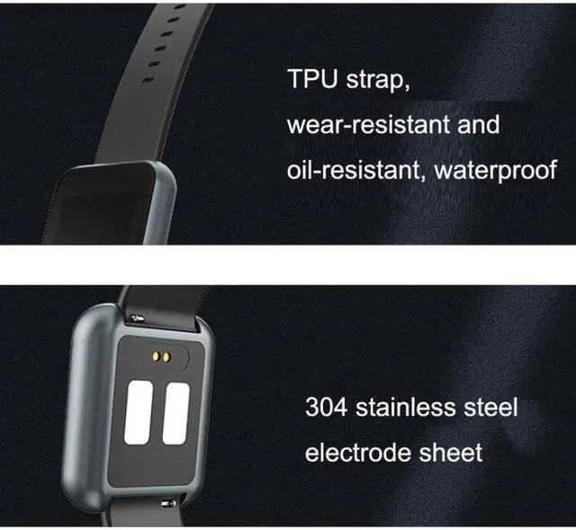 Alt view image 3 of 4 - HZQW-101 Silent Alarm Shock Smart Wireless Watch Bed Rest Corrector (Black)