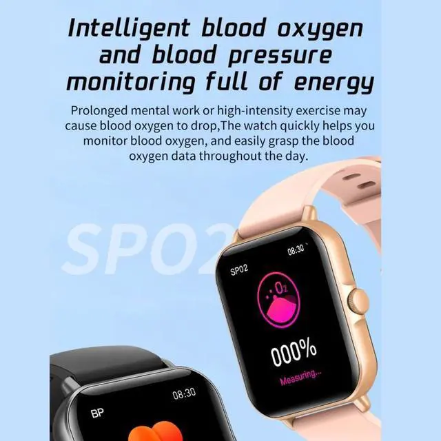 Alt view image 5 of 7 - L21 1.69 inch TFT Screen Smart Watch,Support Blood Pressure Monitoring / Sleep Monitoring (Silver)