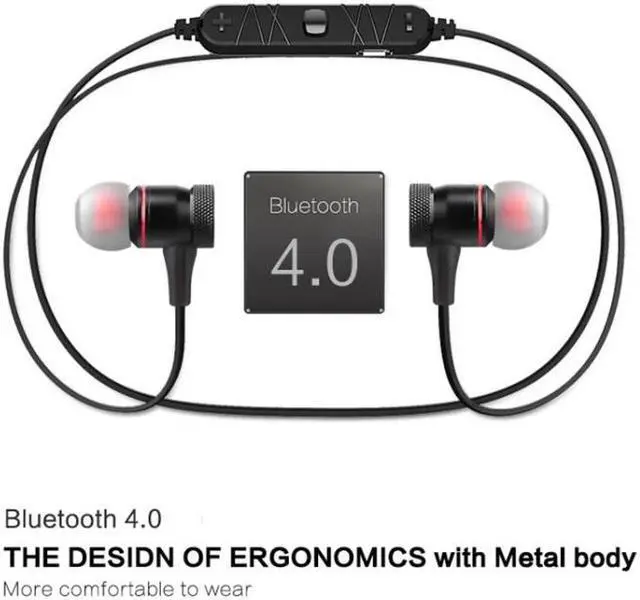 Alt view image 2 of 5 - awei A920BL Wireless Bluetooth Sports Stereo Earphones (Black)