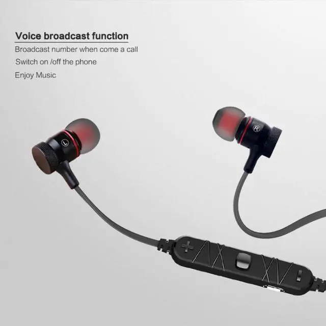 Alt view image 4 of 5 - awei A920BL Wireless Bluetooth Sports Stereo Earphones (Black)