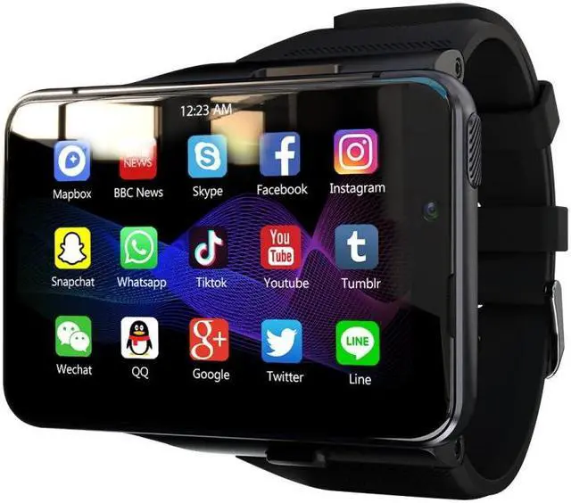 Main image of LOKMAT APPLLP Max 4G Call Smart Watch, 2.88 inch MTK6761 Quad Core, 4GB+64GB, Android  9.0, GPS, Heart Rate (Black)