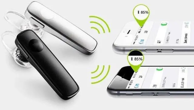 Alt view image 2 of 6 - M165 Car Ear Hanging Type Wireless Bluetooth Earphone, Support for HD Calling & Multi-point Connection (White)