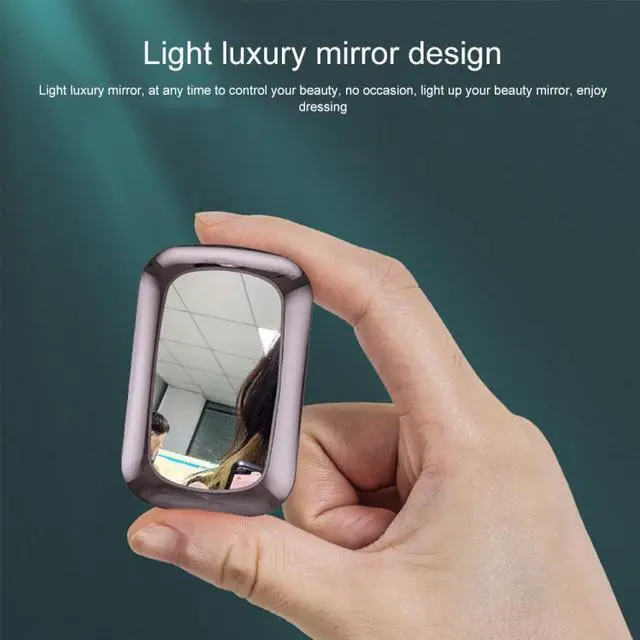 Alt view image 7 of 7 - M23 Little Devil Pattern Intelligent Noise Reduction Touch Bluetooth Earphone with Three-screen Battery Display & Mirror Charging Box, Support HD Call & Siri (Pink)