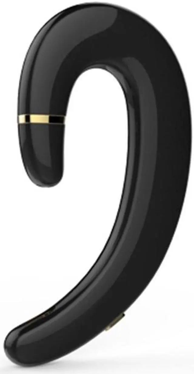 Main image of ET Bluetooth Earphone Wireless Headset Handsfree Ear Hook Waterproof Noise Cancelling Earphone with Mic for Android IPhone(black) (black)