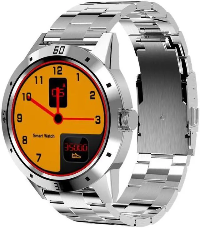 Main image of N6 Smart Watch 1.3 inch TFT Screen MTK2502C Bluetooth4.0, Stainless Steel Watch Strap, Support Heart Rate Monitor & Pedometer & Sleep Monitor & Sedentary Reminder (Silver)