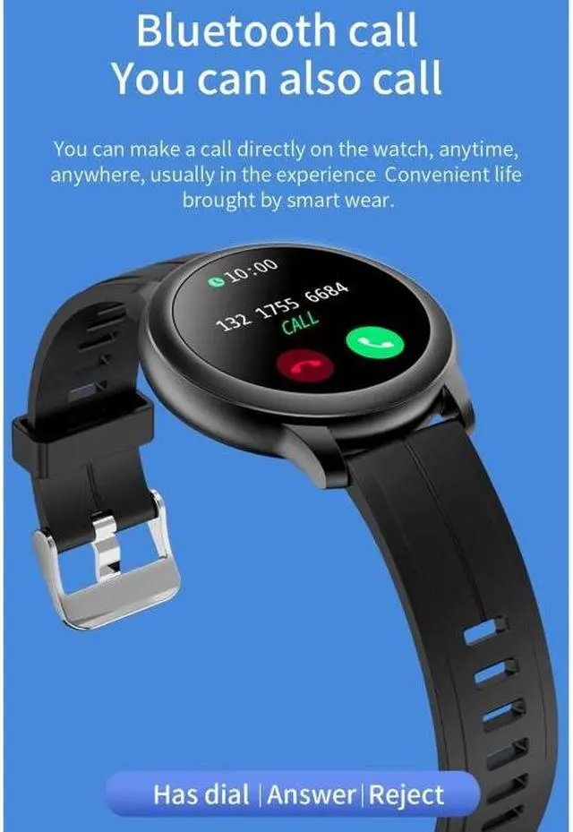 Alt view image 7 of 7 - CF22 1.3 inch IPS Color Screen IP67 Waterproof Smart Watch, Support Sleep Monitor / Heart Rate Monitor / Blood Pressure Monitor (Black)