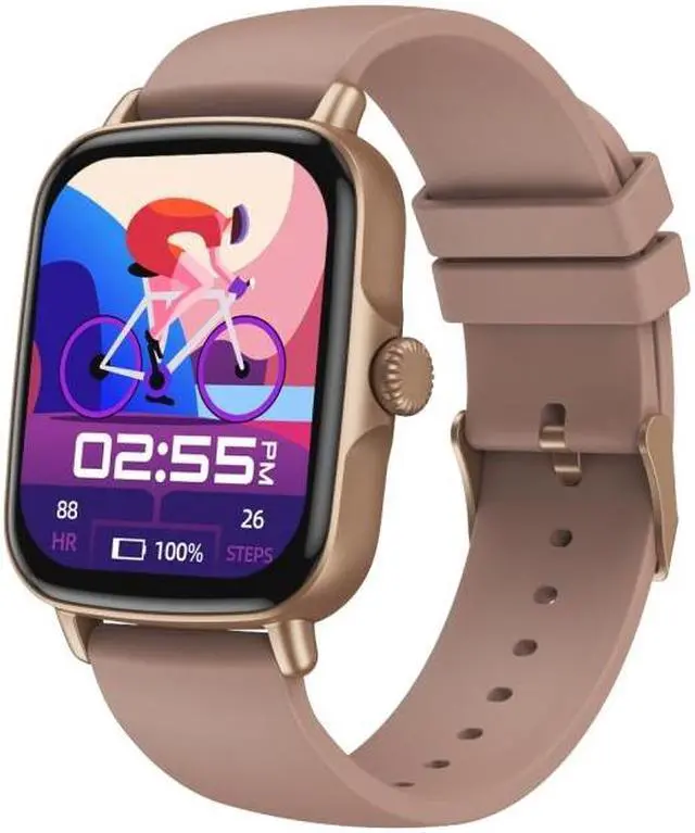 Main image of AW18 1.69inch Color Screen Smart Watch, Support Bluetooth Call / Heart Rate Monitoring (Coffee)