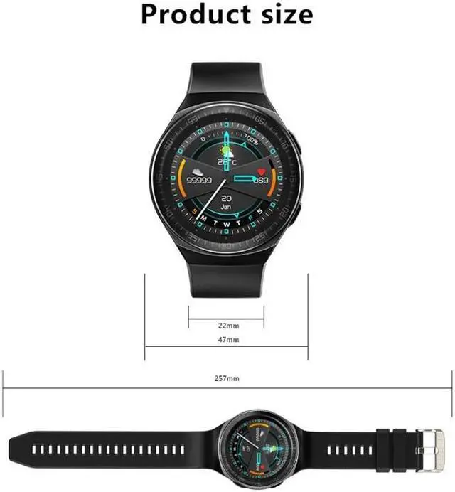 Alt view image 2 of 7 - MT3 1.28 inch TFT Screen IP67 Waterproof Smart Watch, Support Bluetooth Call / Sleep Monitoring / Heart Rate Monitoring (Black)