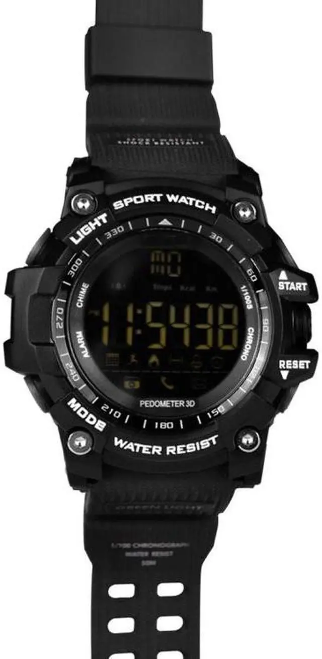 Alt view image 2 of 7 - EX16 1.12 Inch FSTN LCD Full Angle Screen Display Sport Smart Watch, IP67 Waterproof, Support Pedometer / Stopwatch / Alarm / Notification Remind / Call Notify / Camera Remote Control / Calo