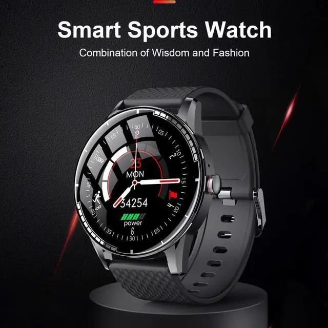Alt view image 3 of 7 - H6 1.28 inch Touch Screen IP67 Waterproof Smart Watch, Support Bluetooth Call / Sleep Monitoring / Heart Rate Monitoring (Black)