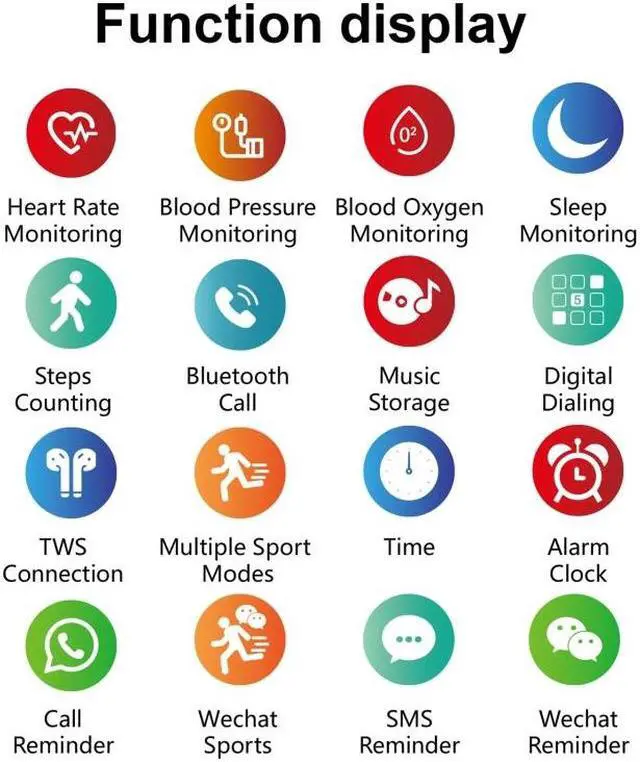 Alt view image 4 of 7 - H6 1.28 inch Touch Screen IP67 Waterproof Smart Watch, Support Bluetooth Call / Sleep Monitoring / Heart Rate Monitoring (Black)