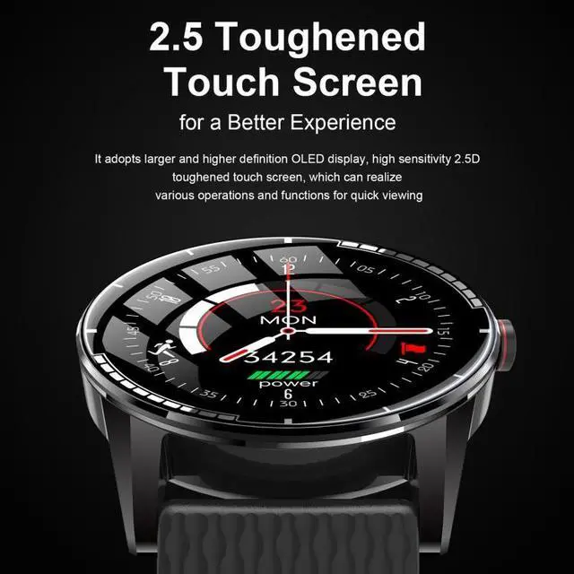 Alt view image 5 of 7 - H6 1.28 inch Touch Screen IP67 Waterproof Smart Watch, Support Bluetooth Call / Sleep Monitoring / Heart Rate Monitoring (Black)