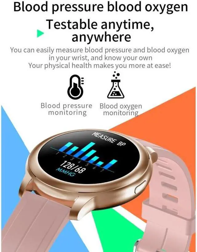 Alt view image 5 of 7 - CF22 1.3 inch IPS Color Screen IP67 Waterproof Smart Watch, Support Sleep Monitor / Heart Rate Monitor / Blood Pressure Monitor (Black)
