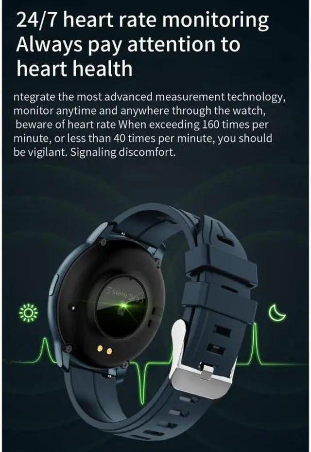 Alt view image 6 of 7 - CF22 1.3 inch IPS Color Screen IP67 Waterproof Smart Watch, Support Sleep Monitor / Heart Rate Monitor / Blood Pressure Monitor (Black)