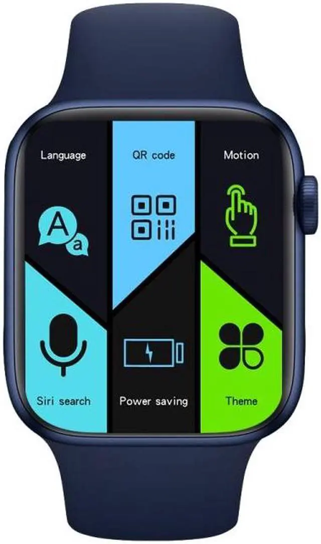 Main image of DW35 1.75 inch Full Screen IP67 Waterproof Smart Watch, Support Sleep Monitor / Heart Rate Monitor / Bluetooth Call (Blue) Black