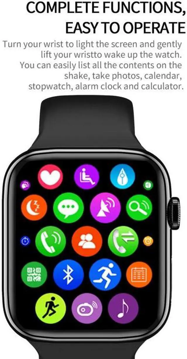 Alt view image 5 of 7 - DW35 1.75 inch Full Screen IP67 Waterproof Smart Watch, Support Sleep Monitor / Heart Rate Monitor / Bluetooth Call (Blue) Black