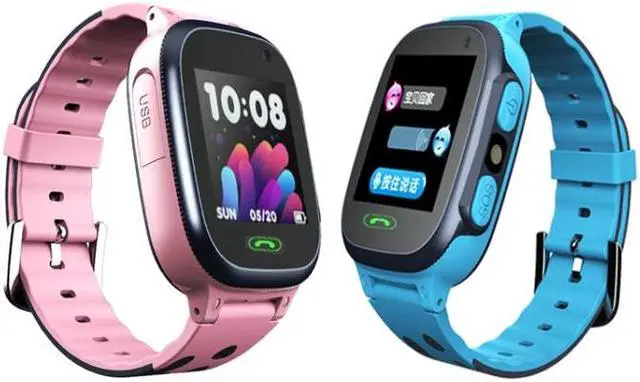Alt view image 2 of 7 - A111-Z1 Children Smart Positioning Plug-In Cartoon Call For Help Multi-Function Watch Phone (Blue) Black