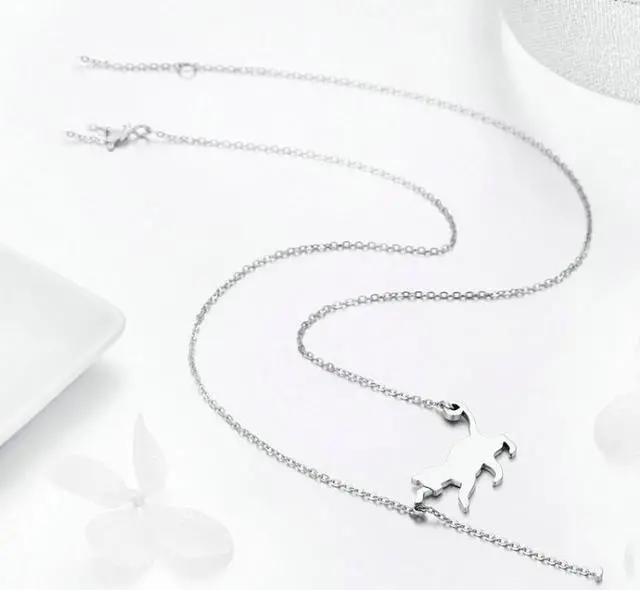 Alt view image 2 of 6 - Naughty Kitten S925 Sterling Silver With Zircon Necklace SCN232