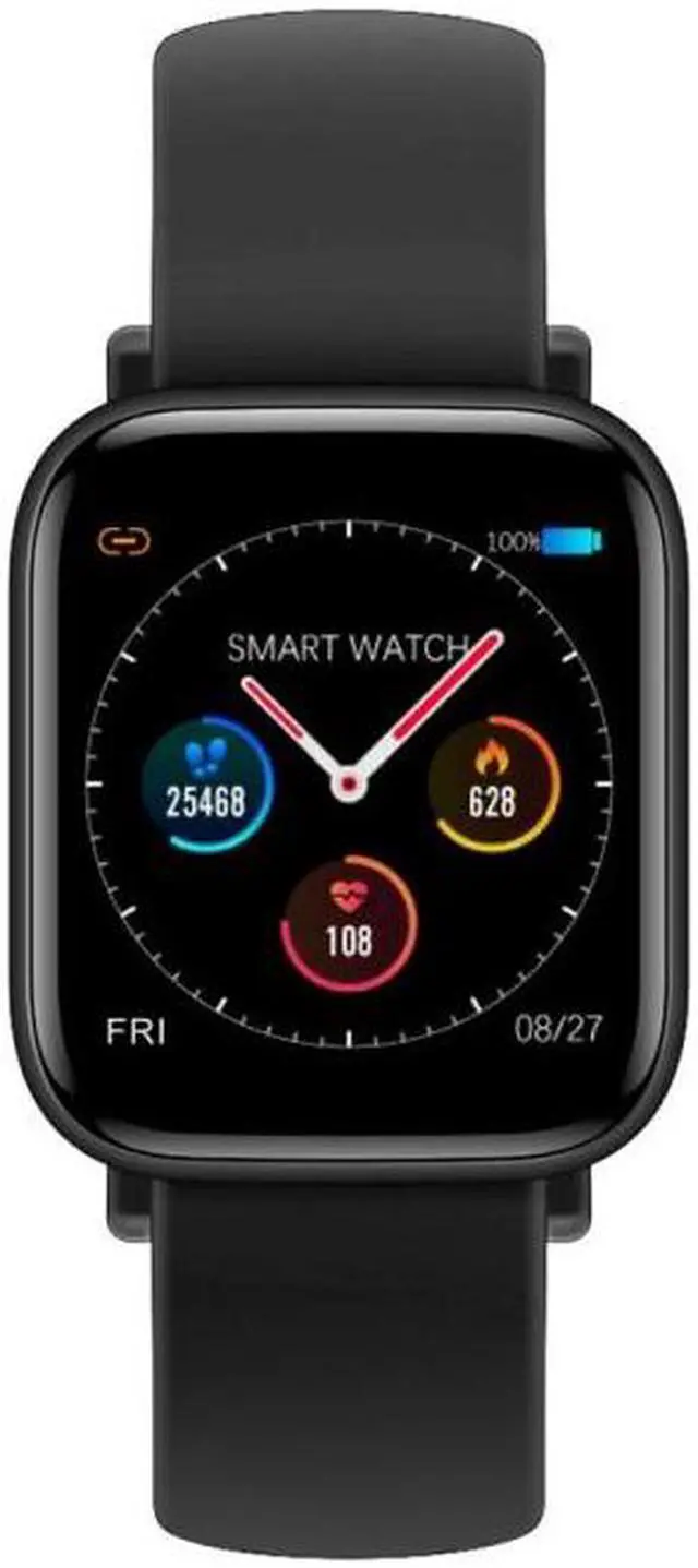 Alt view image 2 of 7 - Q10 Fashion Smart Sports Watch, 1.3 inch TFT Screen, IP67 Waterproof, Support Heart Rate / Blood Pressure Monitoring / Sleep Monitoring / Sedentary Reminder (Black)