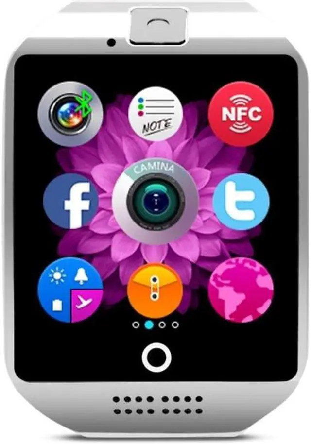 Alt view image 2 of 7 - Q18 1.54 inch TFT Screen MTK6260A 360MHz Bluetooth 3.0 Smart Watch Phone, 128M + 64M Memory (Black)