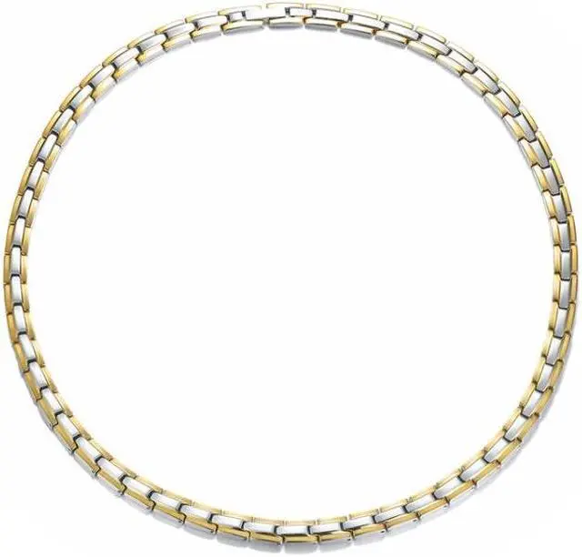 Alt view image 4 of 7 - CNC-007 Magnetic Titanium Steel Necklace Jewelry CNC-007(Rose Gold) (Rose Gold)