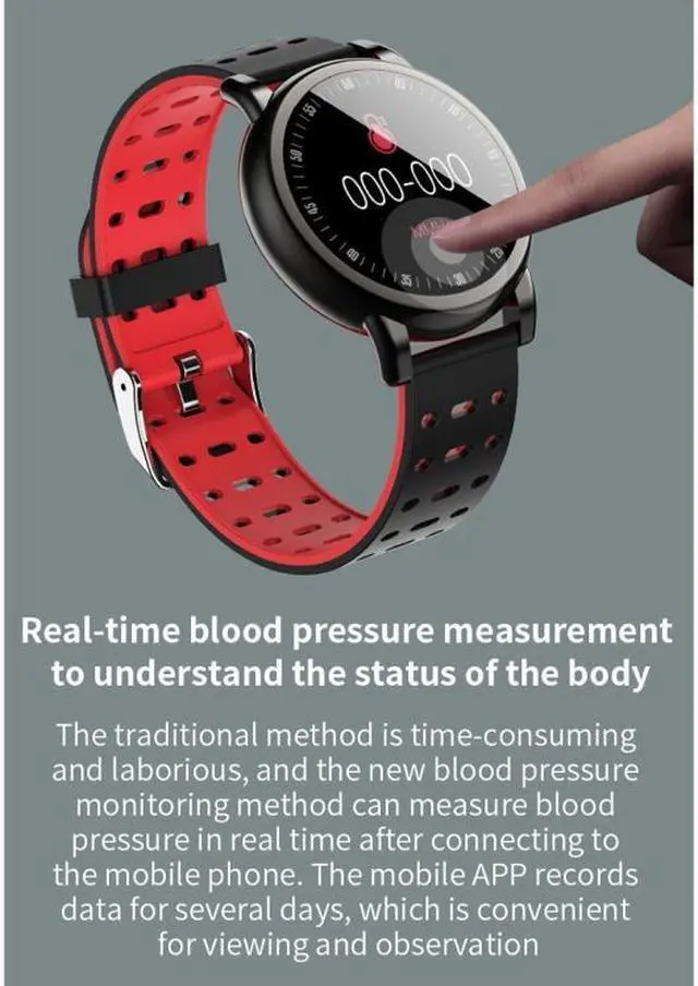 Alt view image 7 of 7 - B8+ 1.08 inch IPS Color Screen IP67 Waterproof Smart Watch,Support Message Reminder / Heart Rate Monitor / Blood Oxygen Monitoring / Blood Pressure Monitoring/ Sleeping Monitoring (Green)