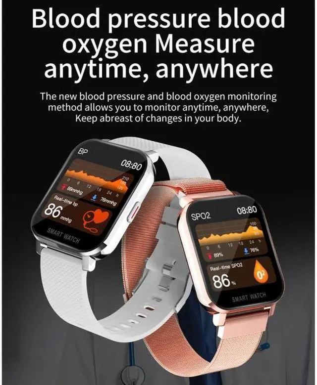 Alt view image 7 of 7 - MT28 1.54 inch TFT Screen IP67 Waterproof Business Sport Silicone Strip Smart Watch, Support Sleep Monitor / Heart Rate Monitor / Blood Pressure Monitoring Silicone Strip (Black)