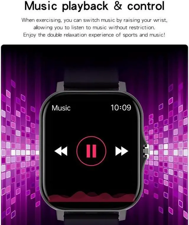 Alt view image 6 of 7 - GT20 1.69 inch TFT Screen IP67 Waterproof Smart Watch, Support Music Control / Bluetooth Call / Heart Rate Monitoring / Blood Pressure Monitoring, Style:Steel Strap Steel Strap (Gold)